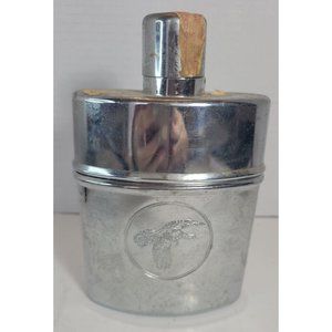 Vintage 3 pc Wild Turkey Kentucky Bourbon Glass Lined 8 Ozs Whiskey Flask w/Logo